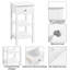 70cm H Manufactured Wood Bedside Table