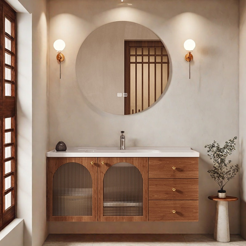 French retro high-end style bathroom cabinet