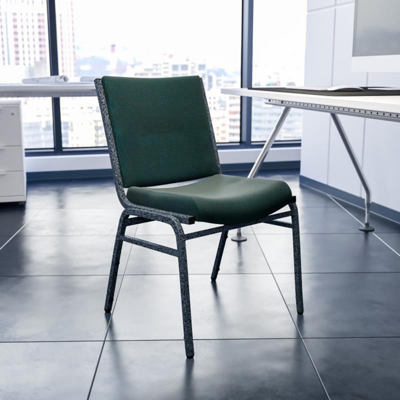 Chaise empilable sans accoudoirs Oliverson, Vert