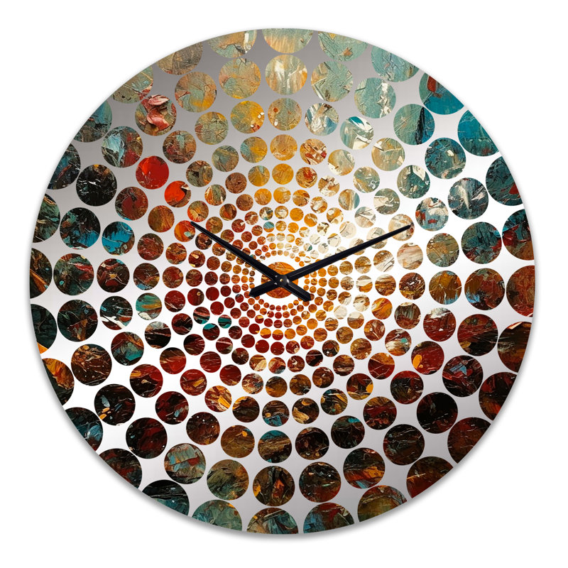 Nickole - Horloge murale peinture abstraite, Très grand