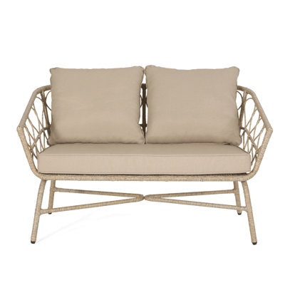 Backyard Chill Area : With Padding, 48.5"w X 28.25"d 28.75"h, Assembly Required, 600 Lbs Weight Bearing Ability Outdoor Lounge Woven Cushioning, 48.50"w Support