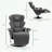 Upholstered Home Theater Seat with Cup Holder
