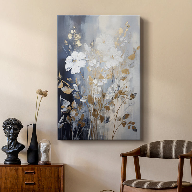 FLORAL Series CCLXXXII -Custom Wrapped Gallery Cavas, 18" H x 12" W