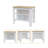 3-Shelf Kitchen Island White And Marble
