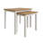 Daris Nest Of 2 Side End Tables. Solid Oak. Fully Assembled.-1408384660