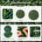 2 Pcs 16” Artificial Plant Topiary Ball, Pre-Lit Artificial Topiary Plant With 8 Mode, 30 LED Lights