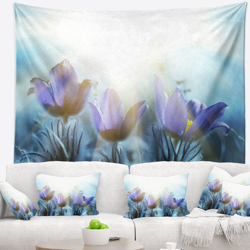 Tapisserie florale florale, H 68 po x l 80 po