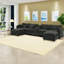 Modular L Shaped Sectionals with Storage, Beige Foam, Modern Family Seating-903881638