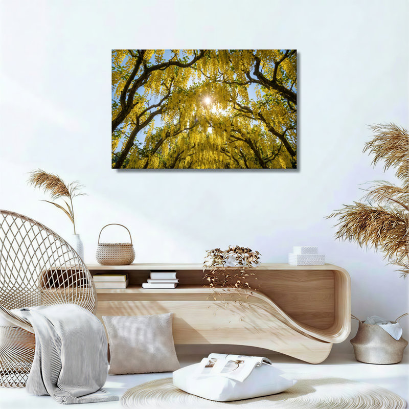 Ensemble de 1 tableau sur toile « Canopée dorée », H 24 po x l 36 po, Wrapped Canvas