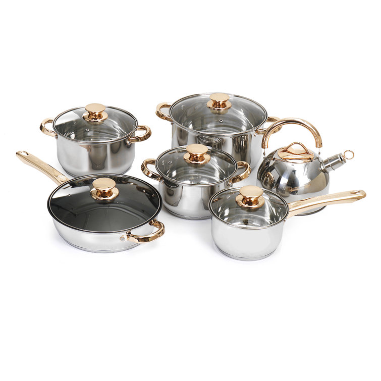 12-Piece Sensarte Nonstick Pots & Pans Induction Cookware Set only $99.99