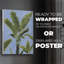 Feuilles de bananier sur fond bleu I - impression sur toile seulement - non encadrée-379145600