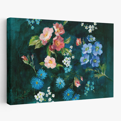 Art de jardin abbaye turquoise et bleu