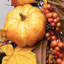 Couronne d'automne 35 po 24 po à DEL orange / jaune