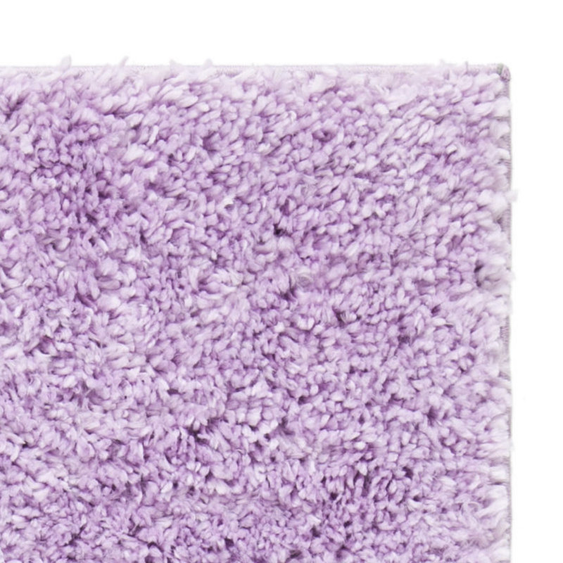 Jiang Lilac Shag Area Rug, Runner 2'3" x 6'