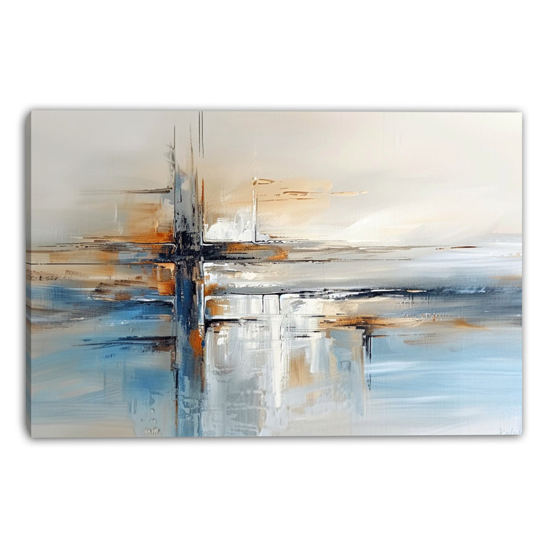 Art mural sur toile Harbour Crosslight, H 12 po x l 16 po x P 1 po