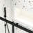 5472 Sliding Shower Door, 50"-54"w X 72"h, 1/4" Tempered Glass, Matted Black, Nano Easy Clean, Protective Film, Left Right Black Stainless Steel Handle, Stable-118630674