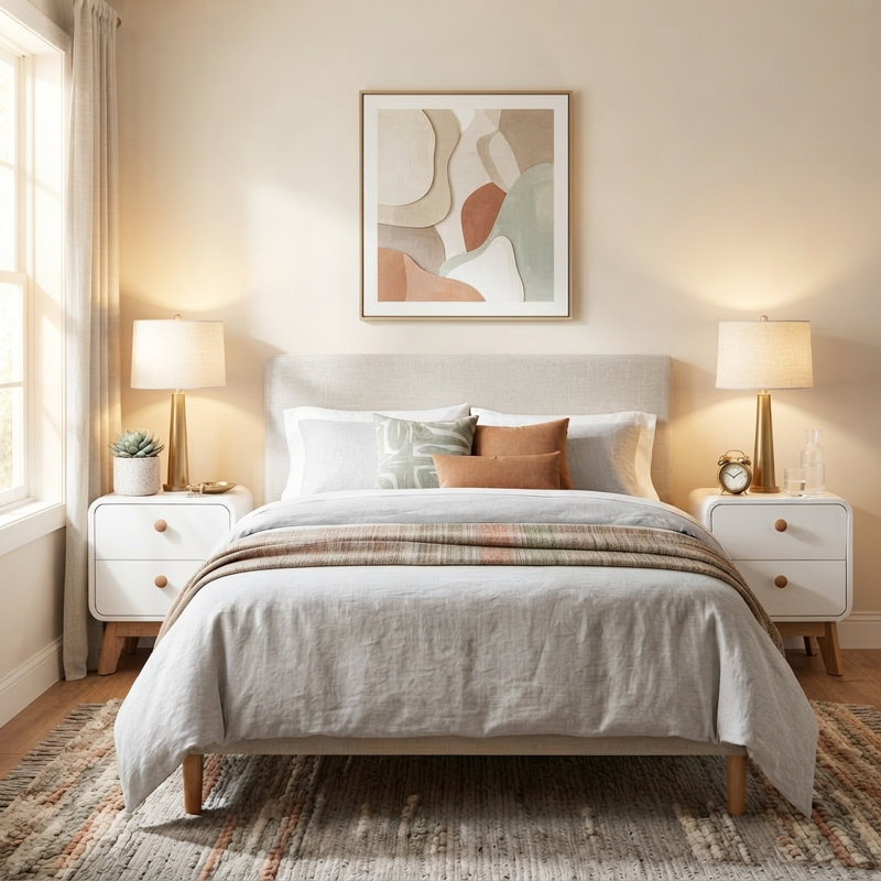 48.01 cm W Bedside Table