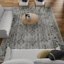 Tapis gris en polypropylène tissé à la main Raghdah-332800833