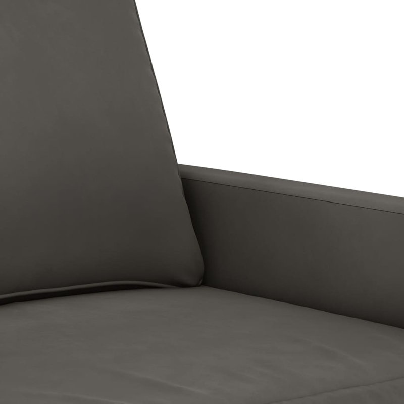 Deshanta 30.7" Upholstered Sofa, Dark Gray Velvet