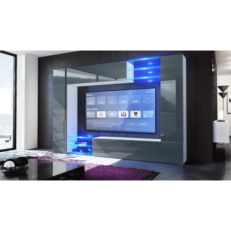 Duval Unfinished for TVs up to 78", No, Avola anthracite/White (matt)