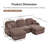U-shaped sofa, deep-seated sofa with a removable ottoman-128969676-128969679