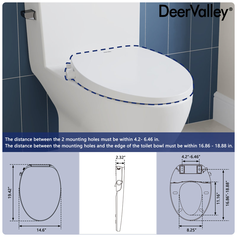 Siège de toilette DV-1S0038 DeerValley