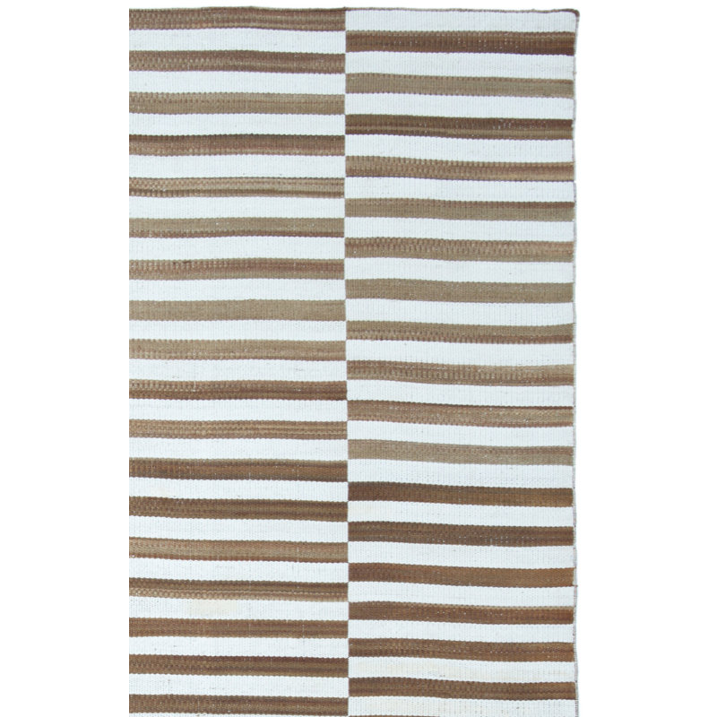 Ralph Lauren Cameron Stripe Viscose Striped Rug, Rectangle 4' x 6'