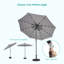 Daarina 108'' Lighted Market Umbrella-717802320