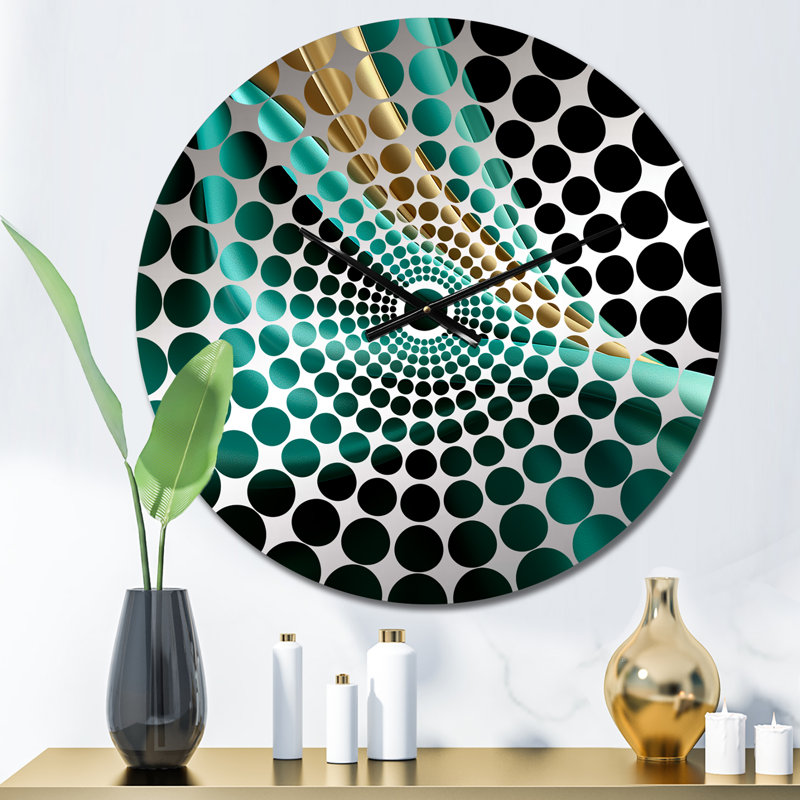 Horloge murale Jauron - Collages abstraits, Petit