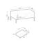 Asley Four Leg Coffee Table with Storage-718810926