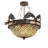 30" Wide Catch Of The Day Fishscale Inverted Semi-Flushmount-131445136