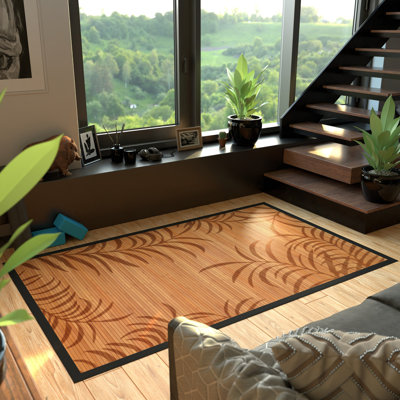 Tapis en feuilles de bambou Shullsburg