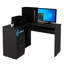 Bureau en L Bradford, tablette à clavier, finition wengé noir-1661691546