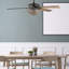 52"W Isabella 5 - Blade Ceiling Fan with Woven Rope Shade