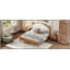 Lit plateforme très grand en bois avec tête de lit tapissier, structure brune et tissu beige-1890238833-1890238832