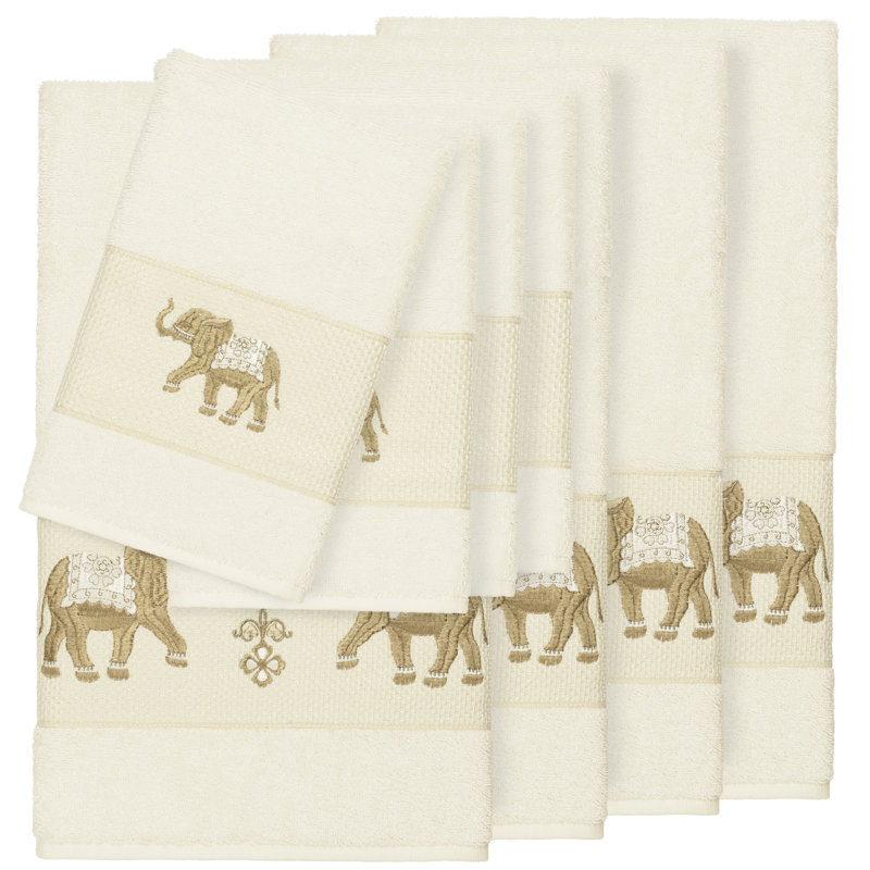 Ensemble de serviettes 8 pièces Quinn, Crème