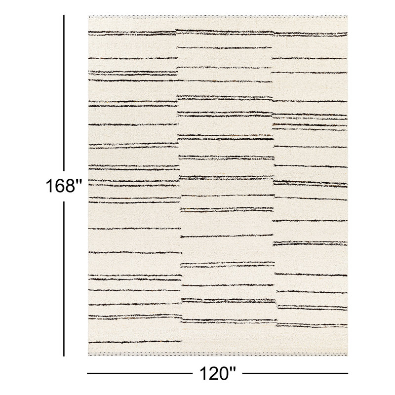 Machu Picchu Striped Area Rug, Rectangle 10' x 14'