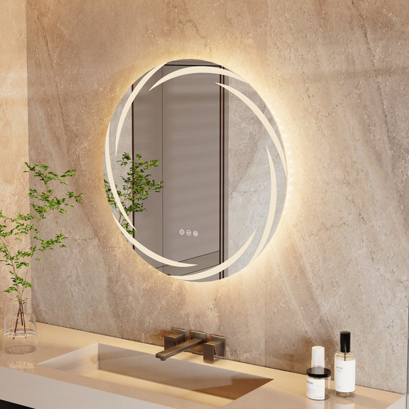 Keiara Round Wall Mirror, 24"  x 24" 