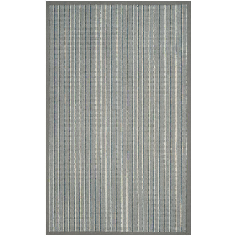 Tapis rayé en fibre de sisal naturel Lorentz, Rectangle 6 pi x 9 pi