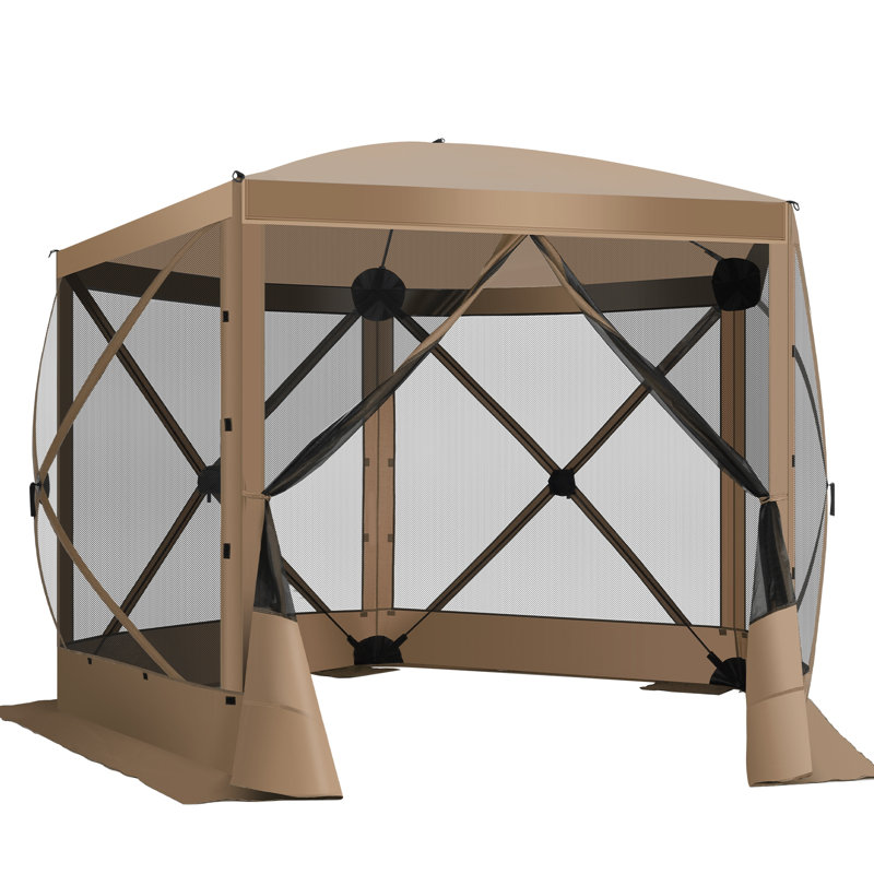 10FTx10FT Screen Room with Mosquito Netting, Khaki