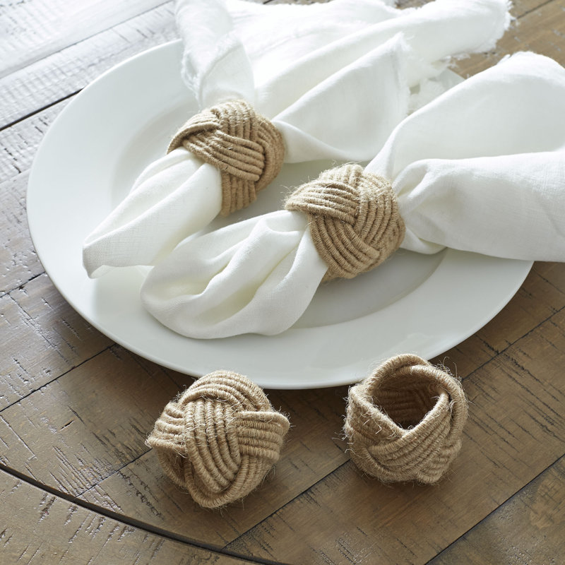 Harrietta Jute Napkin Ring, Natural