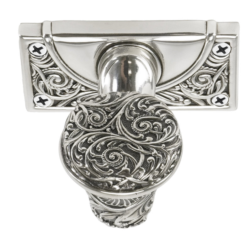 GEORGETOWN LARGE HOOK; BURNISHED BRASS FINISH, Silver