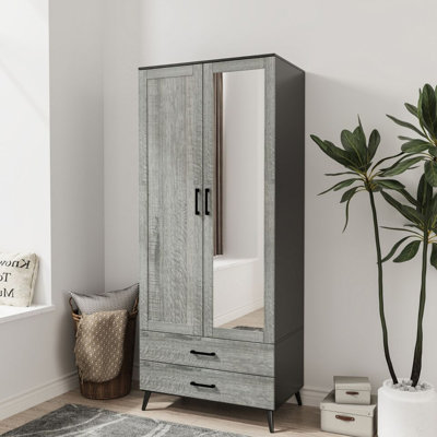 Bostick Solid Wood Wardrobe