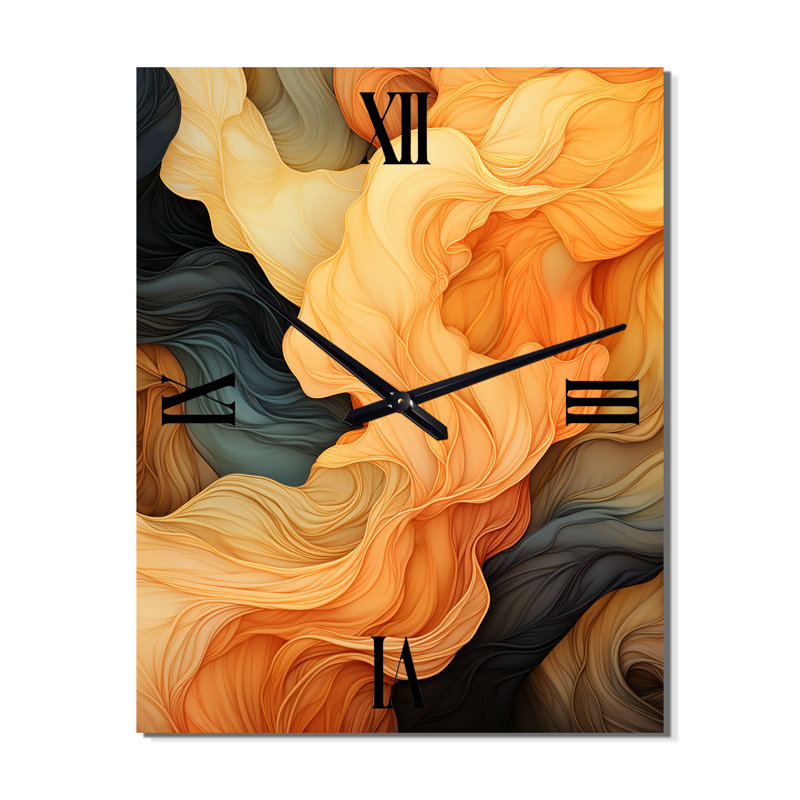 Illustration dynamique des vagues dynamiques - Horloge murale, Grand