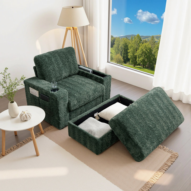 Seeger Chaise Lounge, Vert