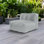 Fauteuil à billes pour canapé modulaire d'extérieur de taille moyenne pour patio, jardin et piscine