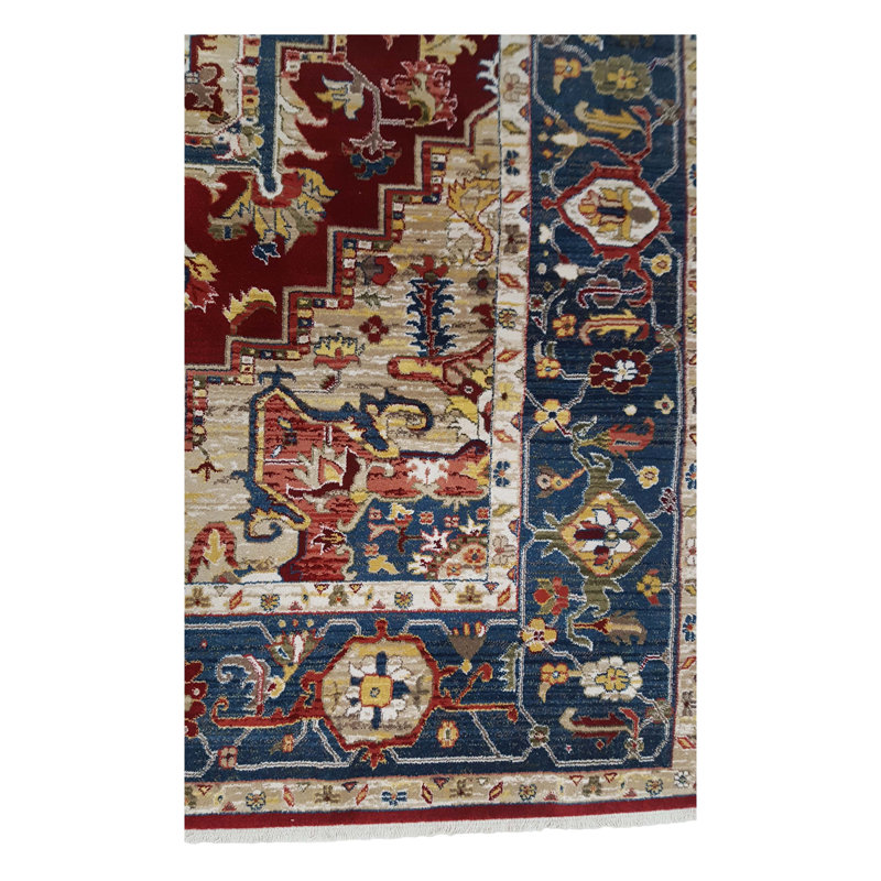Tapis oriental rouge Hornersville 5 x 8, Turquie, Rectangle 5 pi x 8 pi