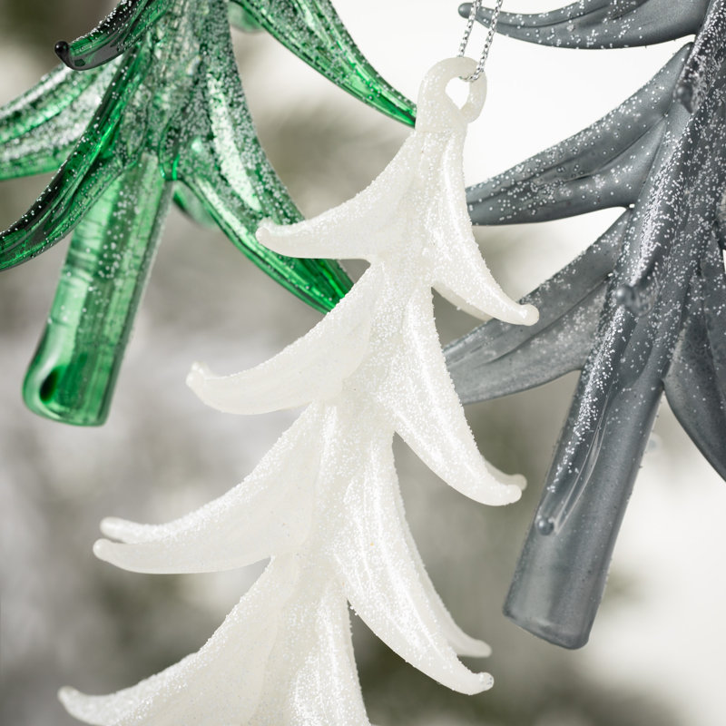 Pearlescent Tree Holiday Shaped Ornament