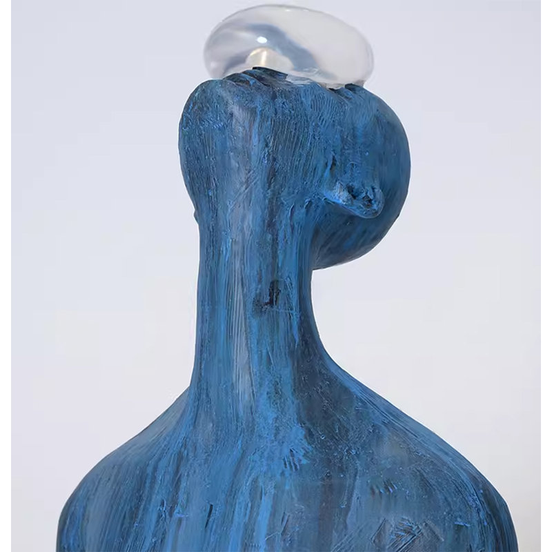 Sculpture en résine minimaliste moderne, H 78,74 po x l 23,62 po x P 19,69 po