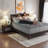Restonic Comfort Care 11" Hybrid Mattress, Twin Size with Individual Pocketed Coils, Medium Firm Support, Grey+Blue, Cooling Foam for Pressure Relief & Motion Isolation-932640971-932209633